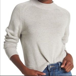Everlane The Cotton Mockneck Sweater Gray Small